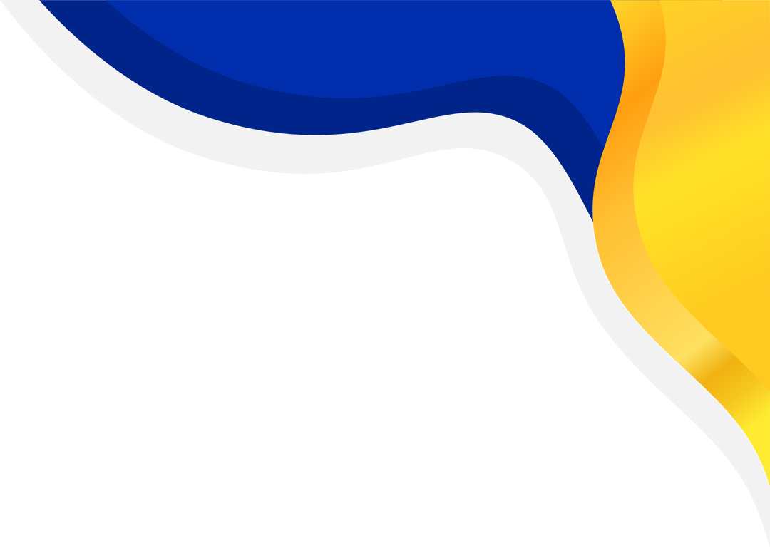 gold and blue abstract shape decoration