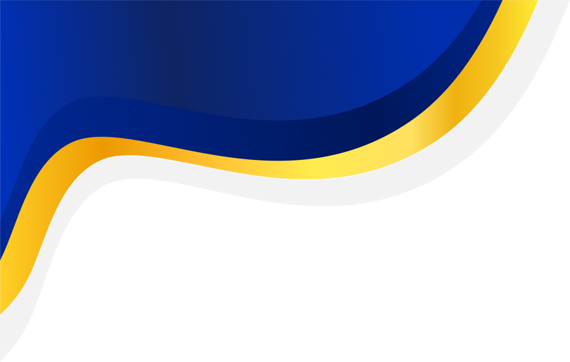 gold and blue abstract shape decoration